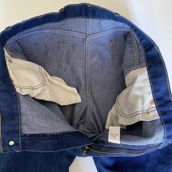 Sears Roebucks Jeans Straight Dark Wash Vtg 70s - Picture 8 of 12